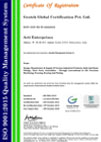 Artienterprises.com - ISO Certificate